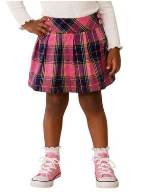 Garanimals Toddler Size 3T Skort Girls Plaid Pink Purple Yellow Pleated